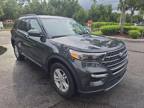FORGED GREEN METALLIC 2024 Ford Explorer XLT