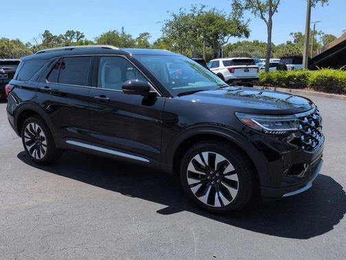 Agate Black Metallic 2026 Ford Explorer Platinum
