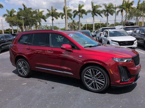 Radiant Red Tintcoat 2024 Cadillac XT6 Sport AWD