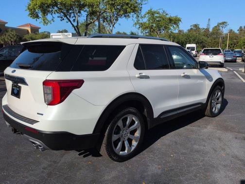 STAR WHITE MET TRI-COAT 2020 Ford Explorer Platinum