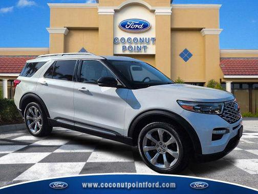 STAR WHITE MET TRI-COAT 2020 Ford Explorer Platinum