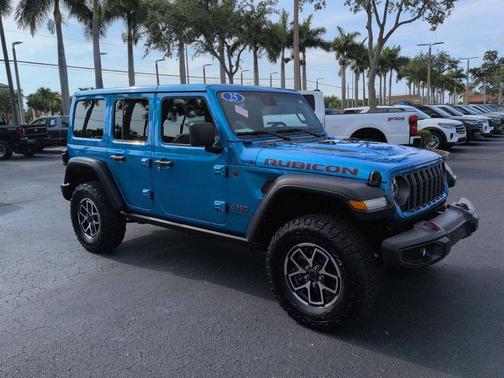 Hydro Blue Pearlcoat 2025 Jeep Wrangler Rubicon