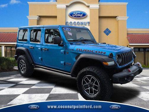 Hydro Blue Pearlcoat 2025 Jeep Wrangler Rubicon