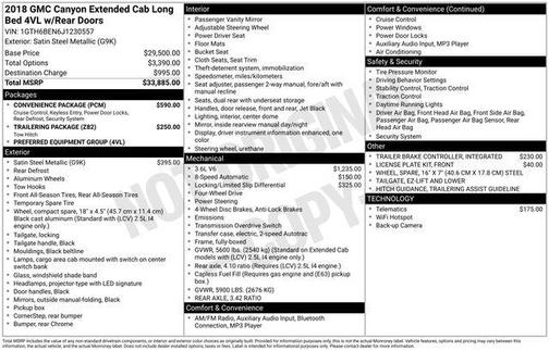 2018 GMC Canyon Base