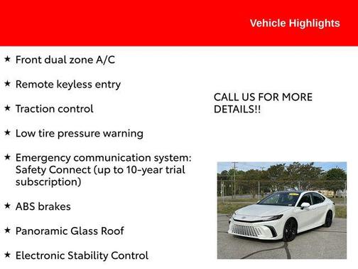 Wind Chill Pearl 2025 Toyota Camry XSE