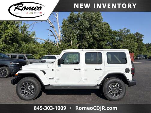 bright white clearcoat 2026 Jeep Wrangler 4-Door Sahara 4x4