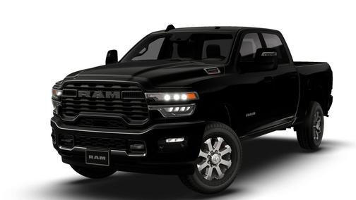 Diamond Black Crystal Pearlcoat 2026 RAM 3500 Big Horn Crew Cab 4x4 6'4' Box