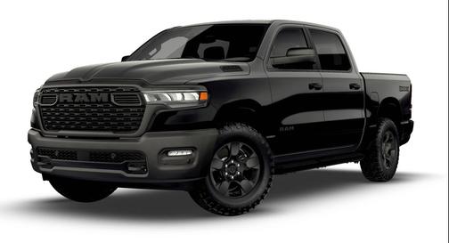 Diamond Black Crystal Pearlcoat 2026 RAM 1500 Warlock Crew Cab 4x4 5'7' Box