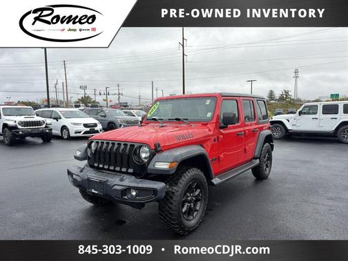 Firecracker Red Clearcoat 2022 Jeep Wrangler Unlimited Sport
