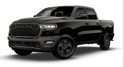 Diamond Black Crystal Pearlcoat 2026 RAM 1500 Warlock Crew Cab 4x4 5'7' Box