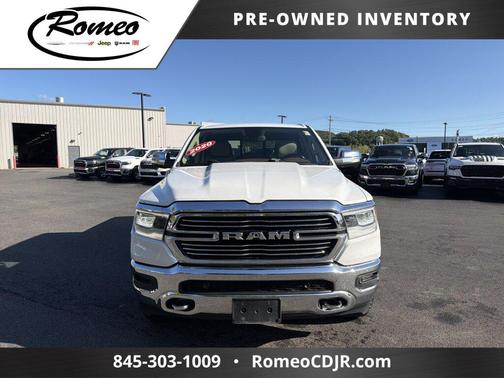 Ivory White Tri-Coat Pearlcoat 2020 RAM 1500 Laramie