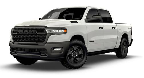 Bright White Clearcoat 2026 RAM 1500 Warlock Crew Cab 4x4 5'7' Box