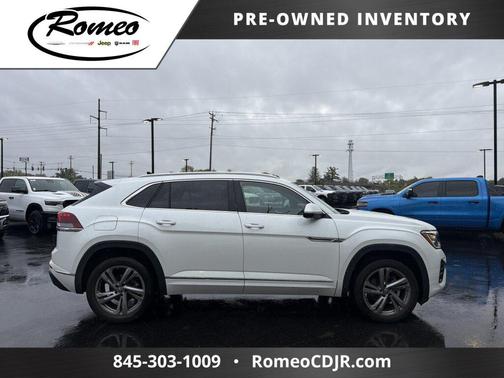 Opal White 2024 Volkswagen Atlas Cross Sport 2.0T SEL