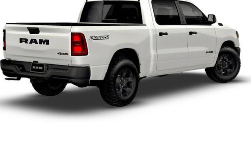 Bright White Clearcoat 2026 RAM 1500 Warlock Crew Cab 4x4 5'7' Box