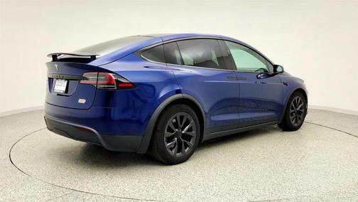 Deep Blue Metallic 2022 Tesla Model X Plaid Tri Motor All-Wheel Drive