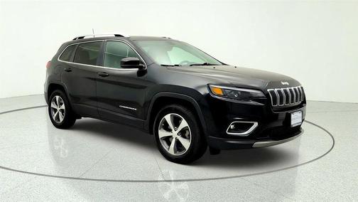 Diamond Black Crystal Pearlcoat 2019 Jeep Cherokee Limited