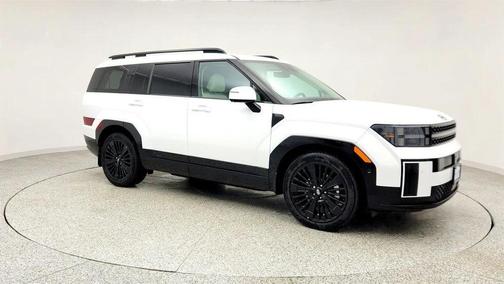 Serenity White 2025 Hyundai SANTA FE HEV Calligraphy