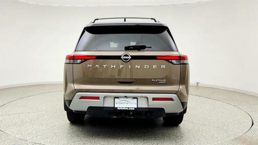 Baja Storm/Super Black Roof 2024 Nissan Pathfinder Platinum 4WD