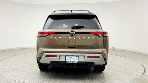 Baja Storm/Super Black Roof 2024 Nissan Pathfinder Platinum 4WD