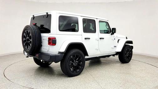 Bright White Clearcoat 2025 Jeep Wrangler 4xe Sahara