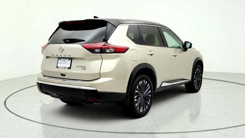 Champagne Silver Metallic/Super Black 2024 Nissan Rogue Platinum