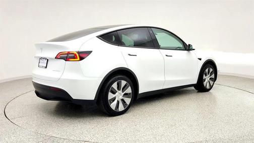 Pearl White Multi-Coat 2023 Tesla Model Y Long Range AWD w/ White/Black Premium Int. & Acceleration Boost