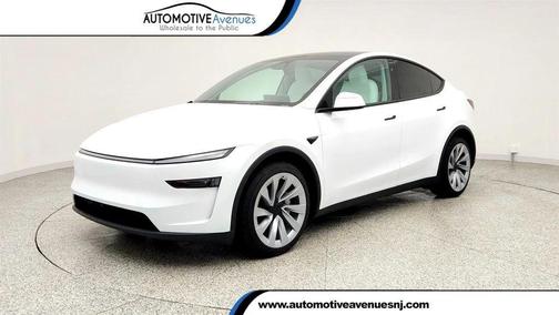 Pearl White Multi-Coat 2026 Tesla Model Y Long Range Launch Series