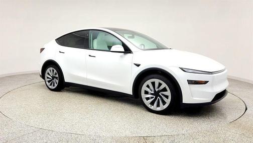 Pearl White Multi-Coat 2026 Tesla Model Y Long Range Launch Series
