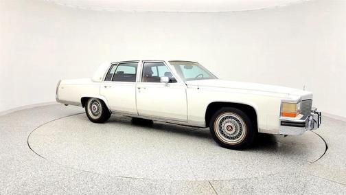 1987 Cadillac Brougham 4dr Sedan with Sunroof, Red Interior & Smartphone Integration