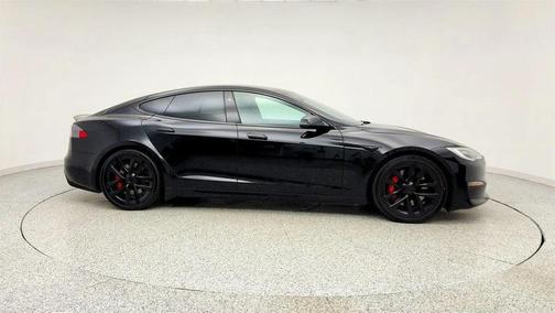 Solid Black 2021 Tesla Model S Plaid
