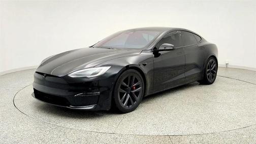 Solid Black 2021 Tesla Model S Plaid