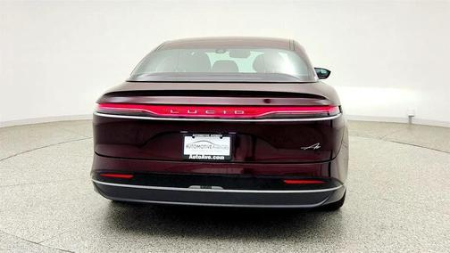 Zenith Red Metallic 2023 Lucid Air Pure AWD with 19'' Aero Range Wheels