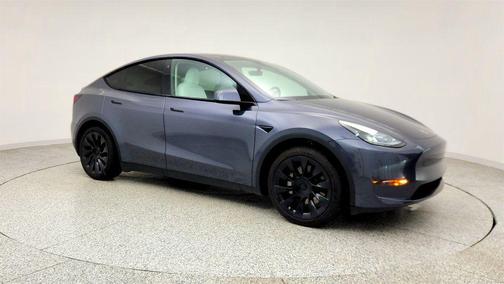 Midnight Silver Metallic 2023 Tesla Model Y Long Range AWD w/ 7 Seat Int., 20'' Wheels & Acceleration Boost