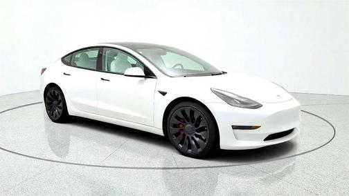 Pearl White Multi-Coat 2023 Tesla Model 3 Performance