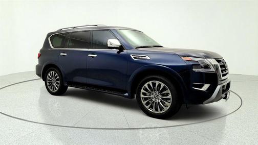 Hermosa Blue Pearl 2024 Nissan Armada Platinum 2WD