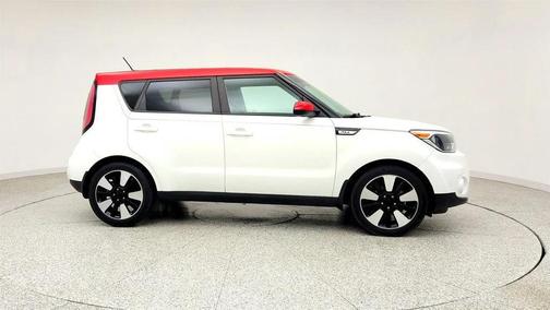 Clear White/Red Roof 2019 Kia Soul +