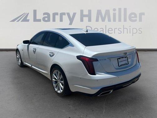 Crystal White Tri-Coat 2023 Cadillac CT5 Premium Luxury RWD