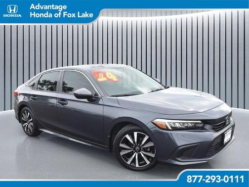 Gray 2024 Honda Civic EX