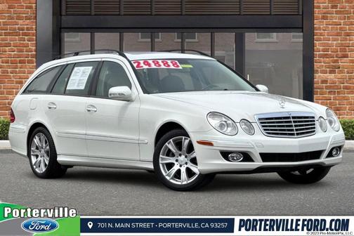 Arctic White 2009 Mercedes-Benz E-Class E 350 4MATIC