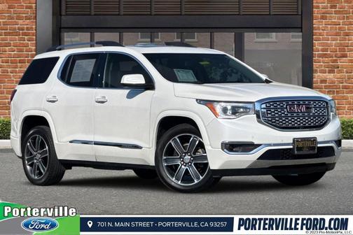 White Frost Tri-Coat 2018 GMC Acadia Denali