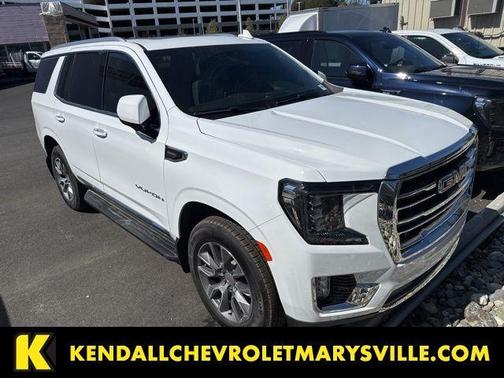 Summit White 2023 GMC Yukon SLT