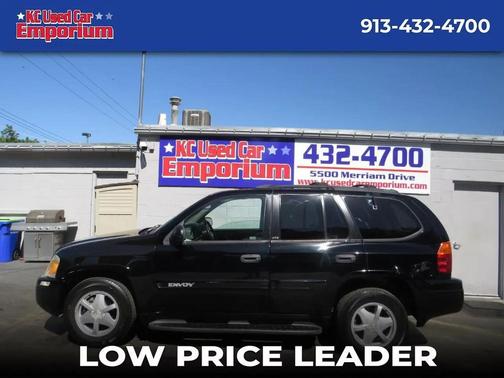Black 2002 GMC Envoy 4dr 4WD SLE