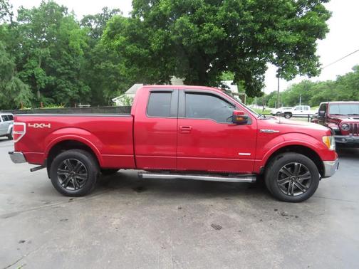 Red 2012 Ford F-150 Lariat