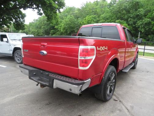 Red 2012 Ford F-150 Lariat