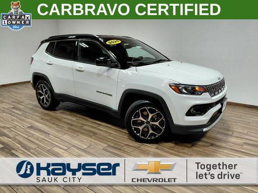 Bright White Clearcoat 2025 Jeep Compass Limited