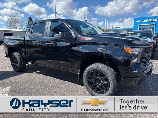 Black 2026 Chevrolet Silverado 1500 Custom Trail Boss