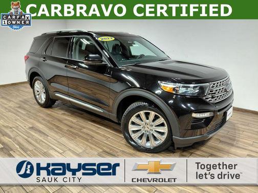 Agate Black Metallic 2022 Ford Explorer Limited