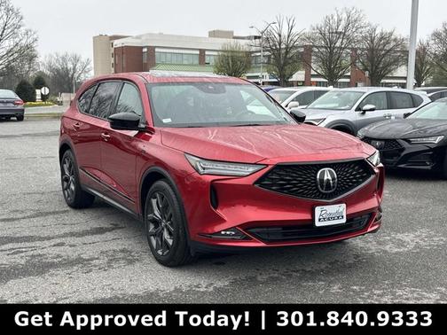 Red 2024 Acura MDX w/A-Spec Package