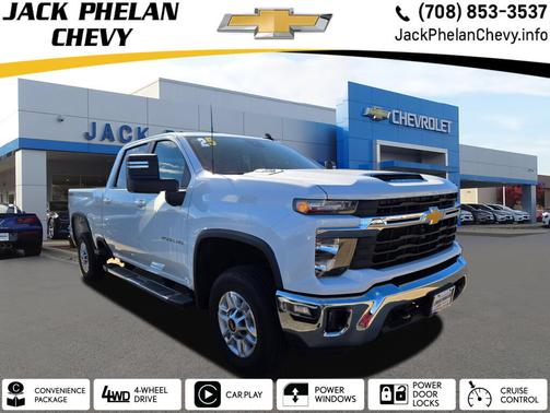 Summit White 2025 Chevrolet Silverado 2500 LT