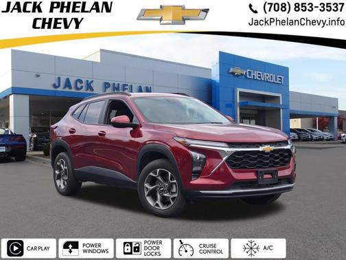 Crimson Metallic 2025 Chevrolet Trax LT